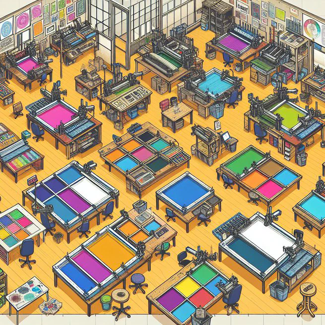 Square Footage for Screen Printing Shop